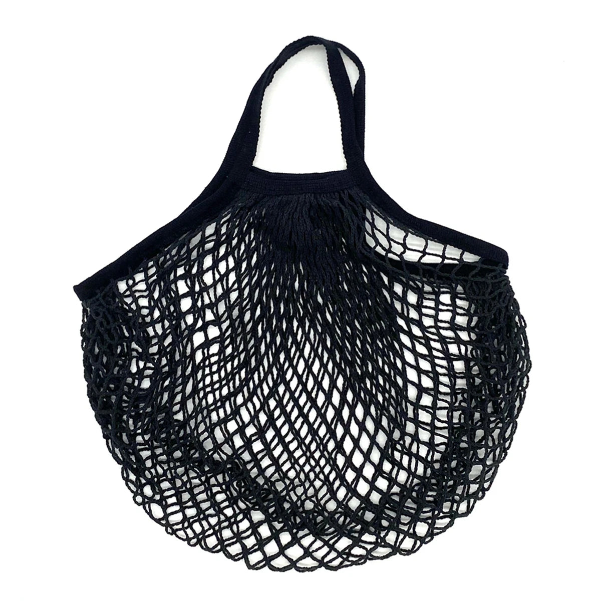 Portable Reusable Grocery Bags for Fruit and Vegetable Storage Bag Washable Cotton Mesh String Organic Organizer Shopping Bags