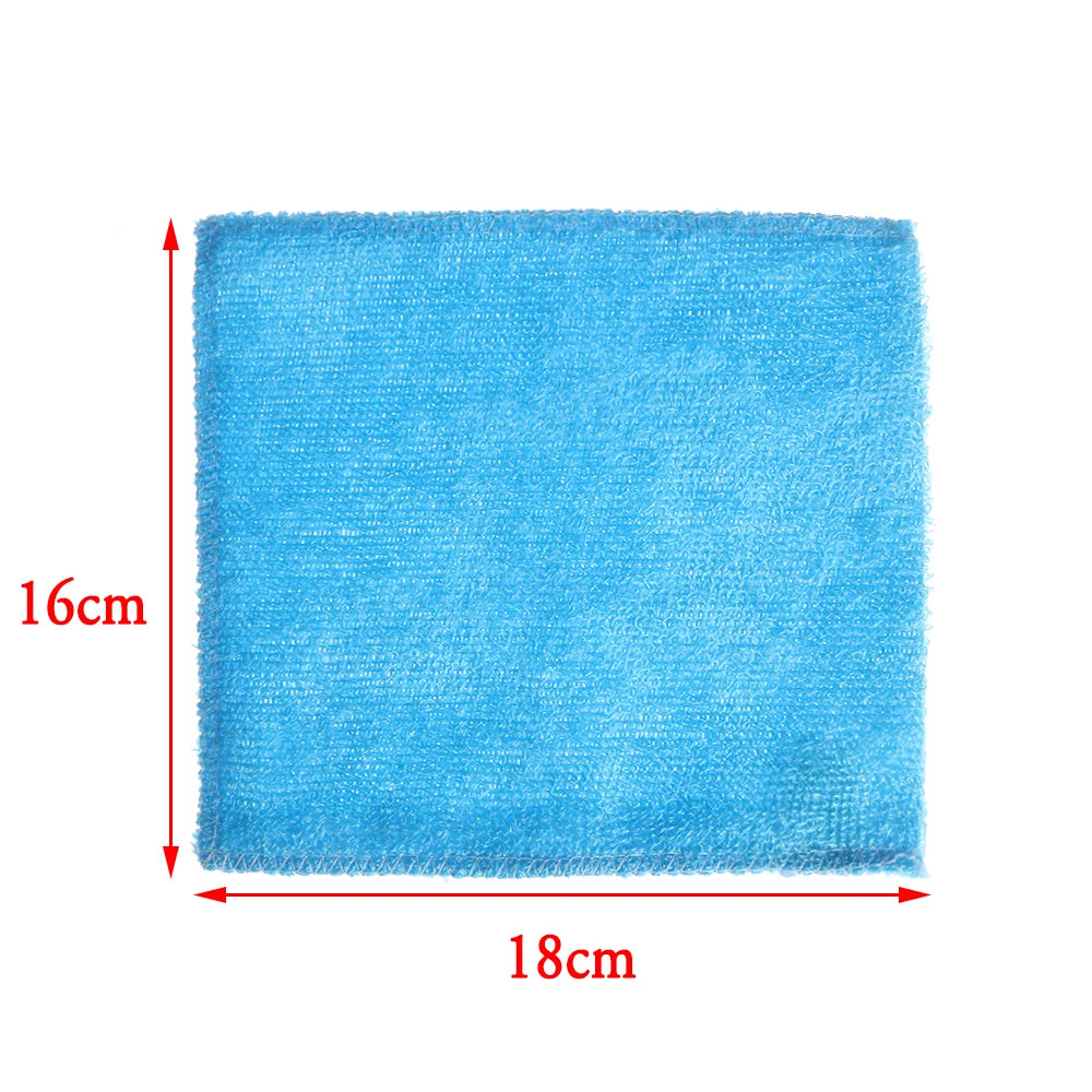 1PC Anti-Grease Dish Cloth Bamboo Fiber Washing Towel Scouring Pad Magic Cleaning Rags Kitchen Household Supplies Cleaning Tools