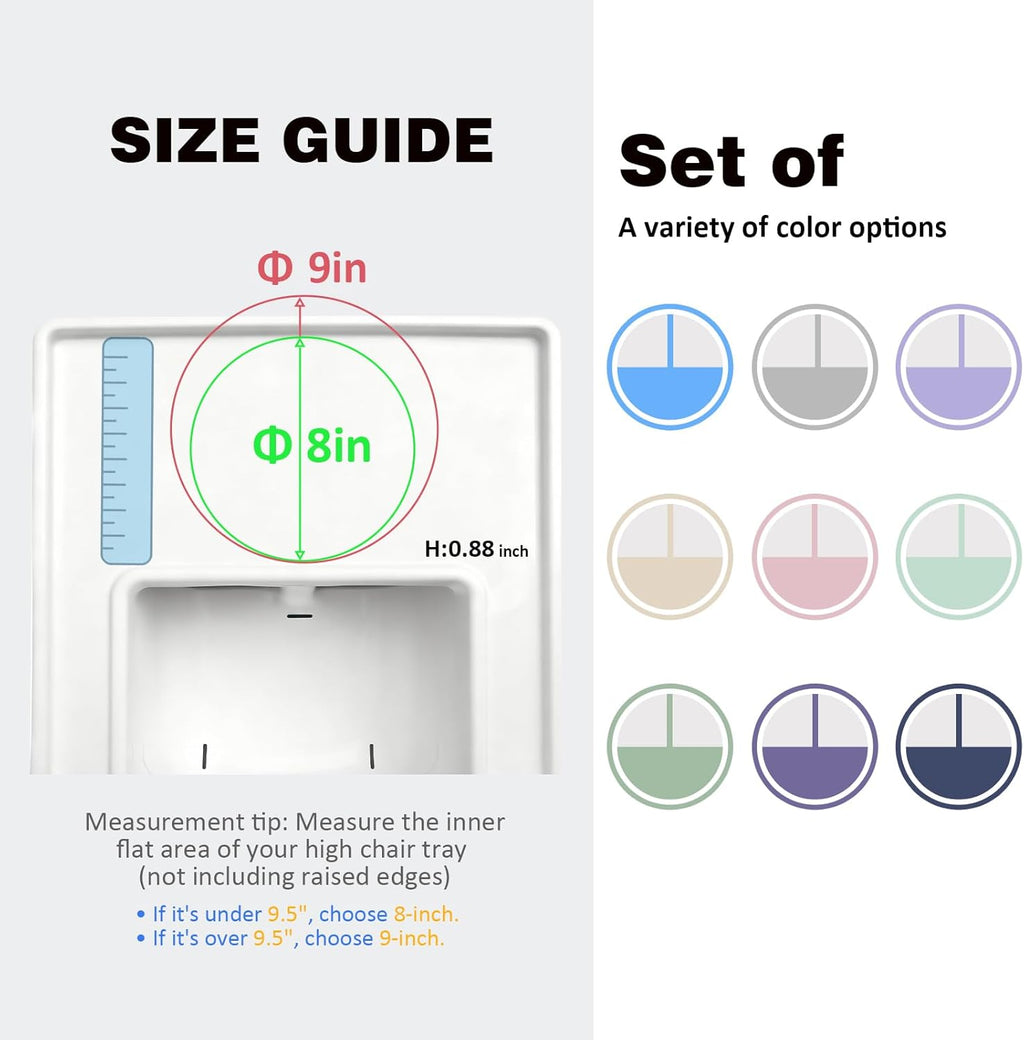 Stainless Steel Suction Plates for Toddlers, 9" Divided Kids Baby Plates with Removable Silicone Suction, Non Toxic Non Slip Portion Control Snack Dishes 3 Packs, Pink Beige Lilac