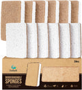 Natural Kitchen Scrub Sponges for Dishes - Plant-Based - 24 Count | Plant-Based Kitchen Sponges for Dishes and Cleaning. Gentle Scrubbing for Kitchen, Bathroom, Household. 24 Count.