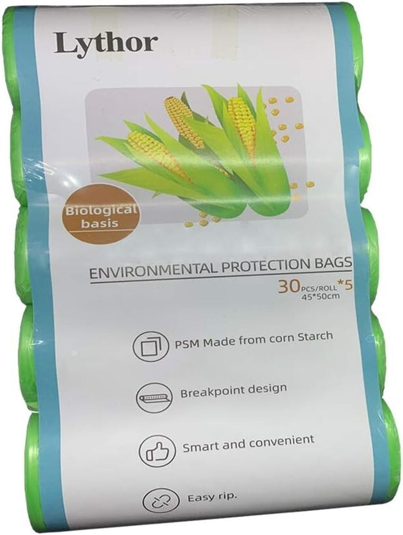 Biodegradable Compost Bags 2.6 Gallon 150 Count 30X5 Fit Small Trash Bins New