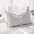 Luxury Feathers down Pillows Queen Size Set of 2, Hotel Quality Fluffy Bed Pillows, Soft Pillows for Sleeping, Organic Cotton Cover(20X28”, Pack of 2)