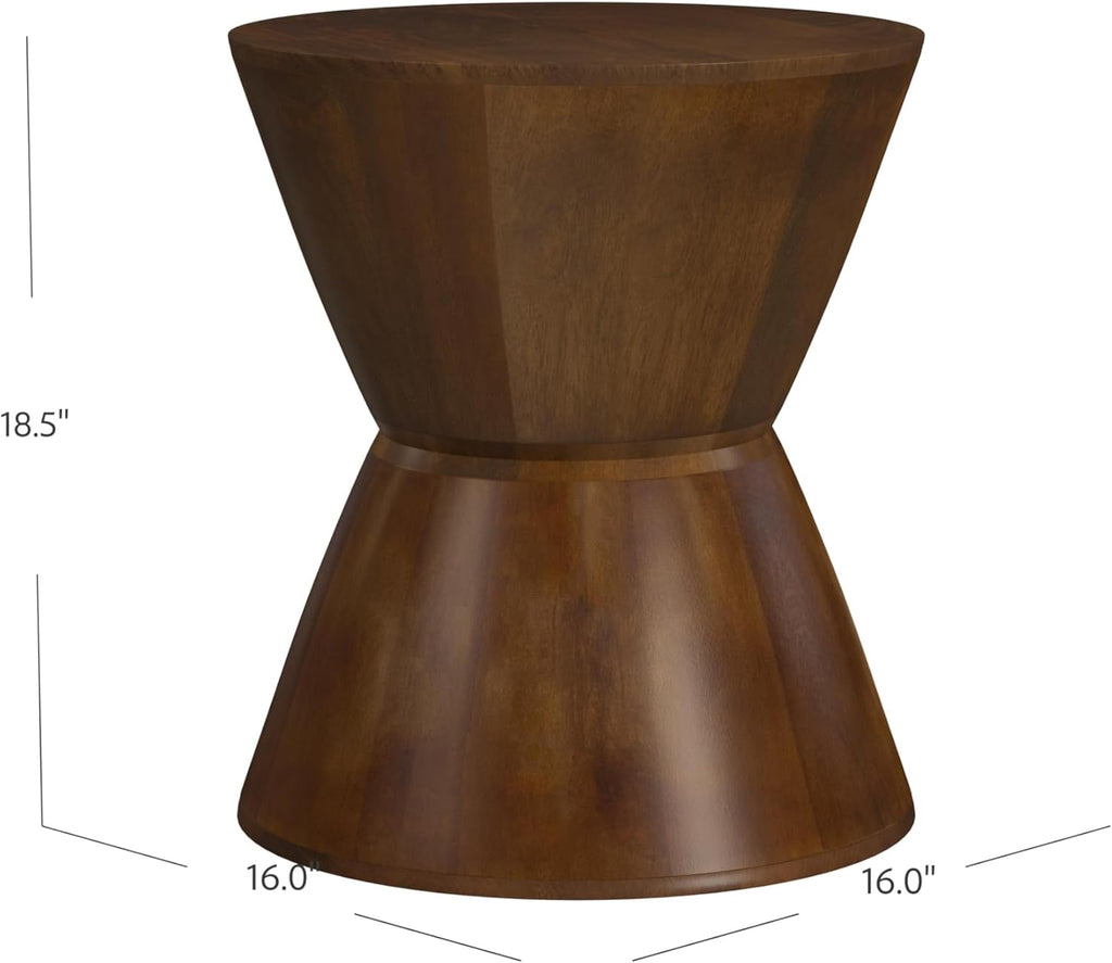 Walnut Mango Wood End/Side round Table