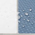 72"W x 72"H Blue Waffle Textured 3 in 1 Shower Curtain Set