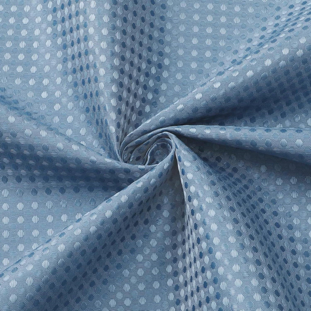 72"W x 72"H Blue Waffle Textured 3 in 1 Shower Curtain Set