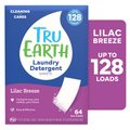 Laundry Detergent Sheets - Lilac Breeze Scent - up to 128 Loads (64 Sheets) - Laundry Detergent Eco-Strips