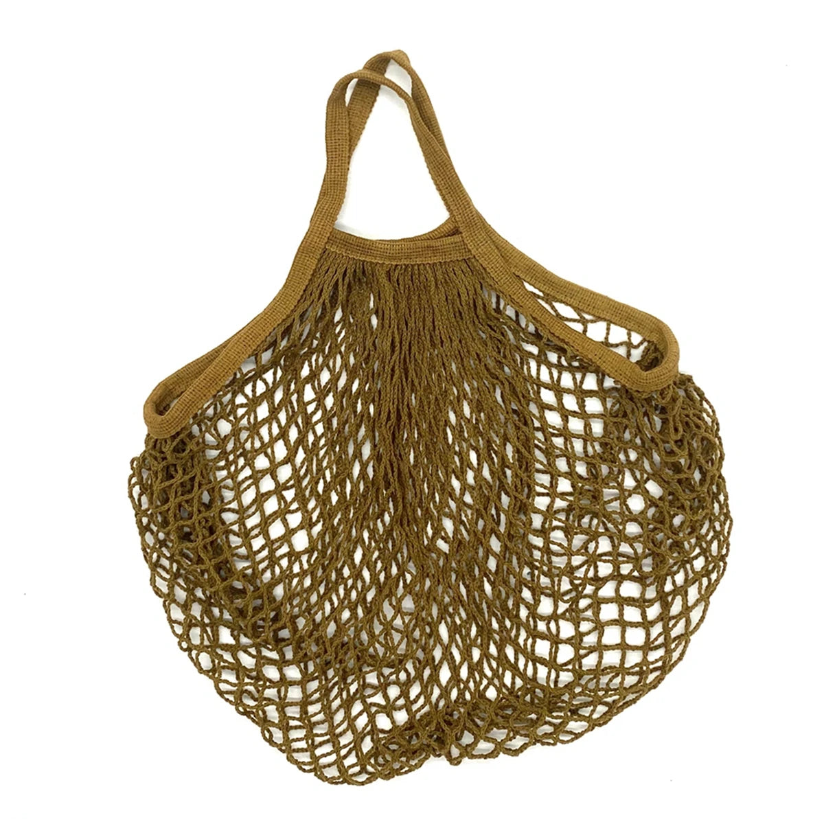 Portable Reusable Grocery Bags for Fruit and Vegetable Storage Bag Washable Cotton Mesh String Organic Organizer Shopping Bags