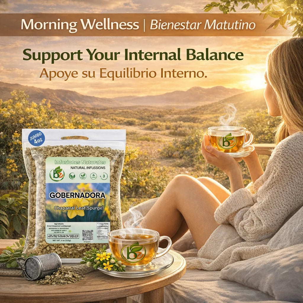 Gobernadora Tea (Chaparral Leaf) – 4 Oz Loose Leaf Herbal Tea – 100% Natural, Vegan, Caffeine-Free – Traditional Herb for Wellness – Includes Stainless Steel Tea Infuser Ball
