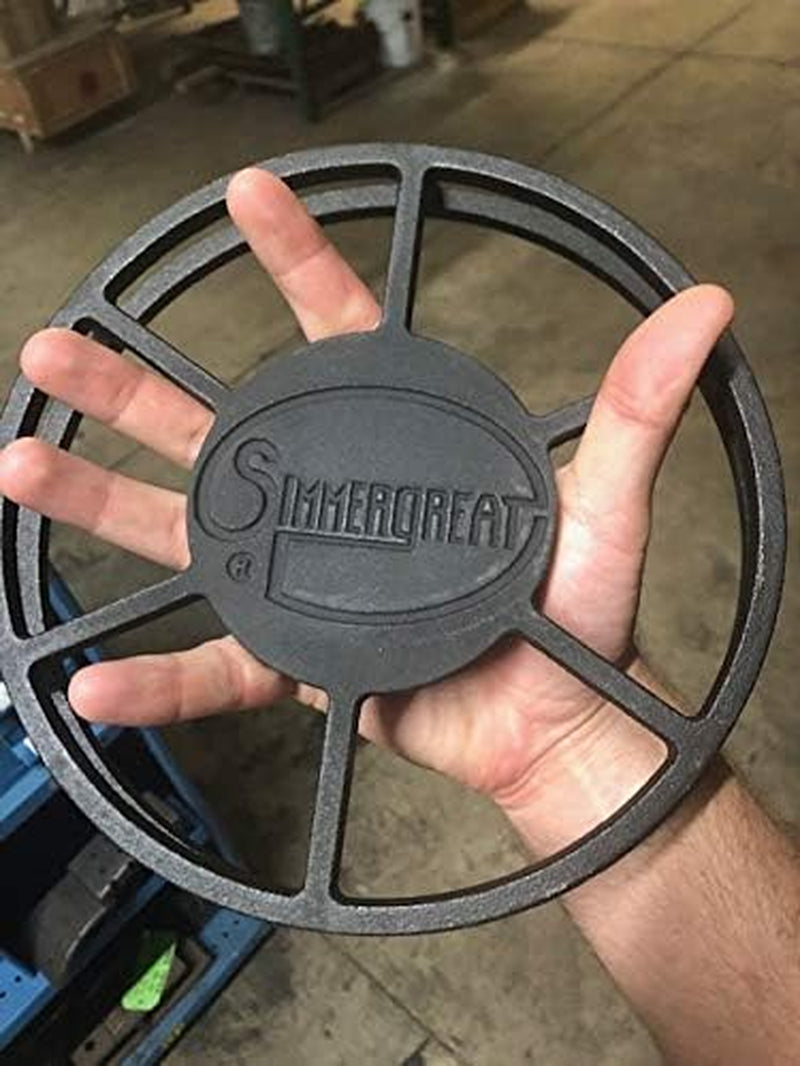 CAST IRON COOKWARE, STOVE TOP HEAT DIFFUSER, TEMPERATURE CONTROL, PARTIAL FLAME GUARD