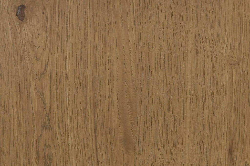Signature Design by Ashley Galliden Farmhouse Dining Table with Extra-Thick Tabletop and Trestle Base, Light Brown
