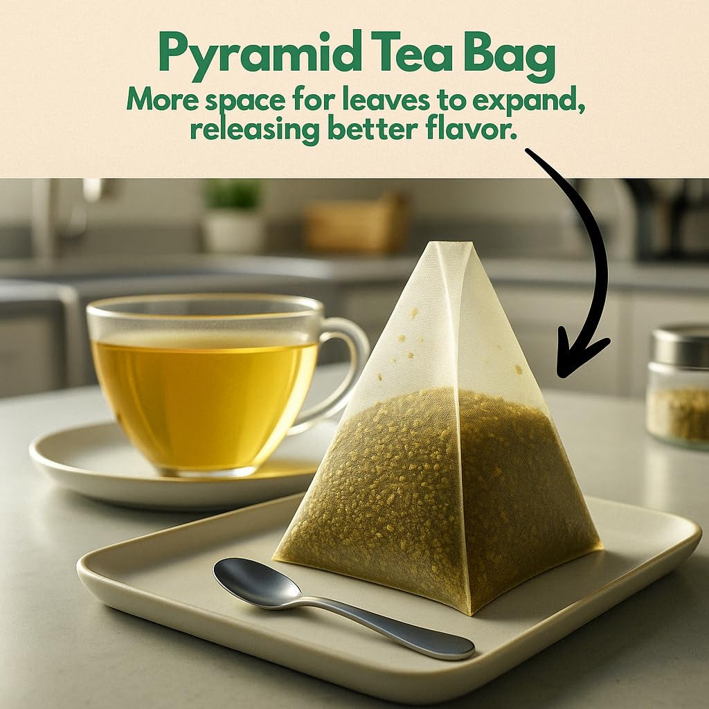 Organic Turmeric,Ginger & Cinnamon Tea – 100 Count, Plant-Based Pyramid Tea Bags – Packaging May Vary