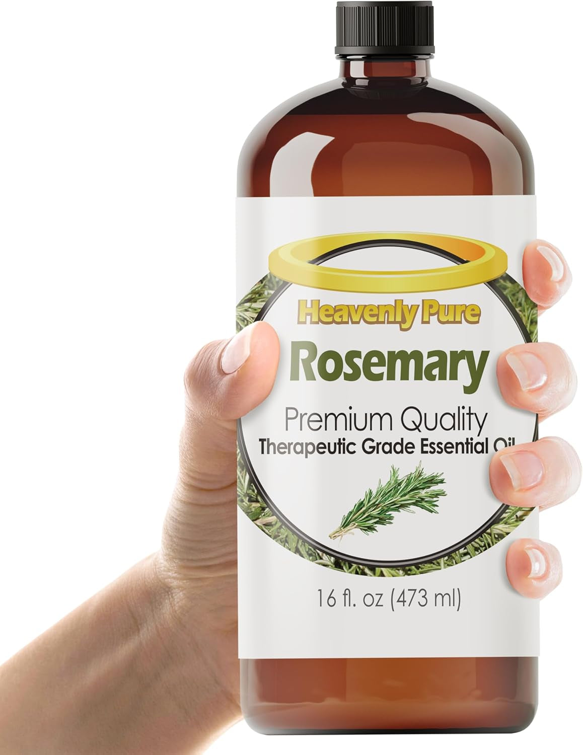 - Rosemary Essential Oil 16 Oz Large Bottle for Diffuser, Hair and Body Care - 473 Ml