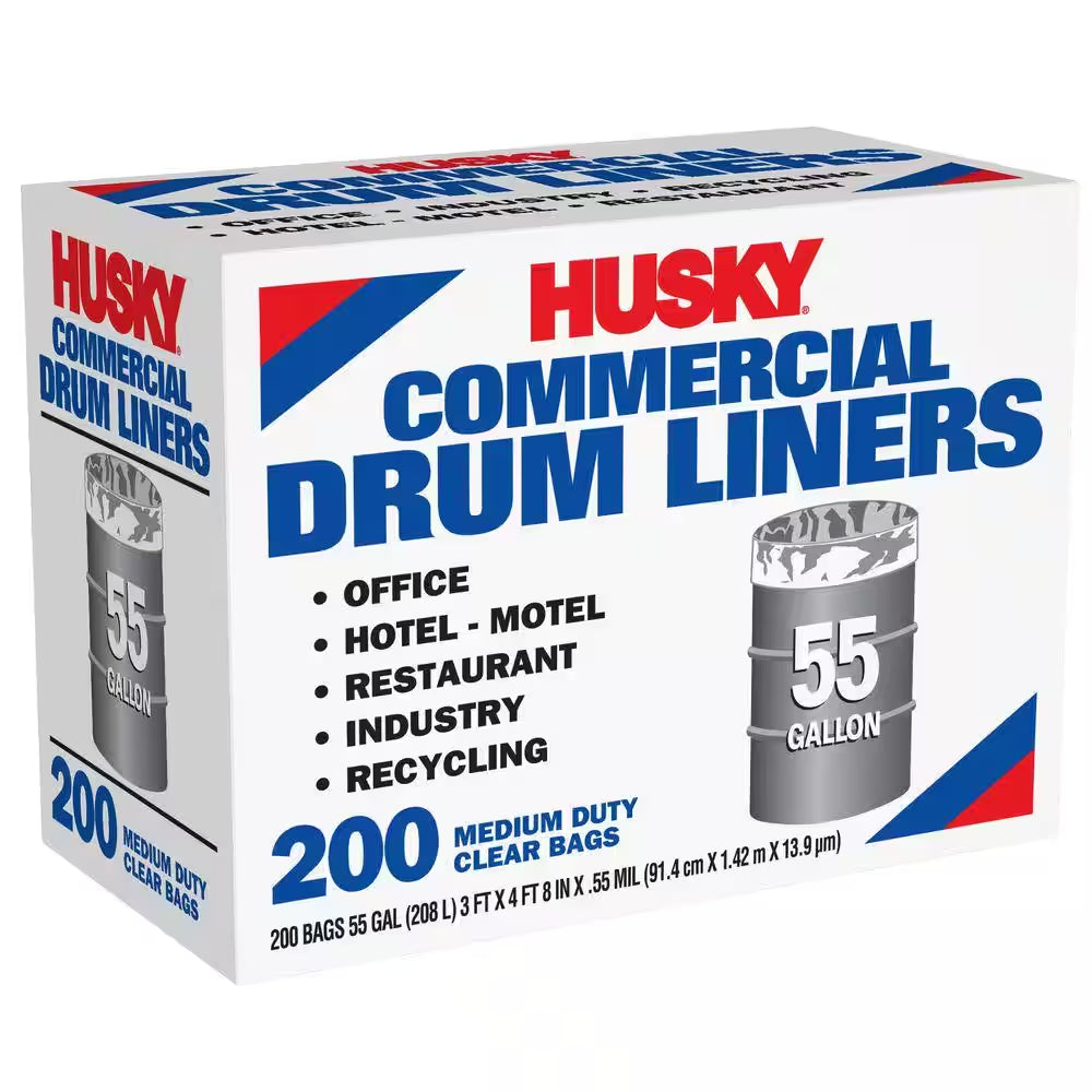 55 Gal. Economy Natural Trash Liners (200-Count)