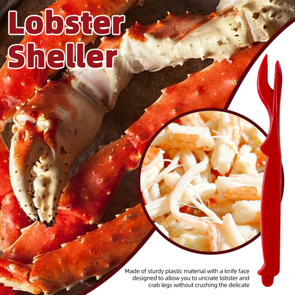 Seafood Cracker Tool Set with Lobster Sheller Stainless Steel Crab Crackers Crab Leg Fork Seafood Scissors and Storage Bag, Crab Leg Pick Utensils Set Crab Eating Tools (9Pcs)