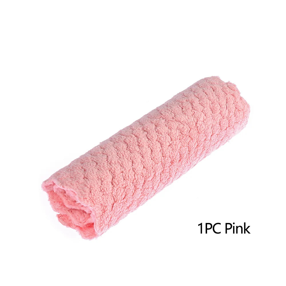1PC Anti-Grease Dish Cloth Bamboo Fiber Washing Towel Scouring Pad Magic Cleaning Rags Kitchen Household Supplies Cleaning Tools