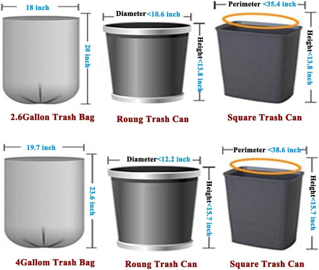 Biodegradable Compost Bags 2.6 Gallon 150 Count 30X5 Fit Small Trash Bins New