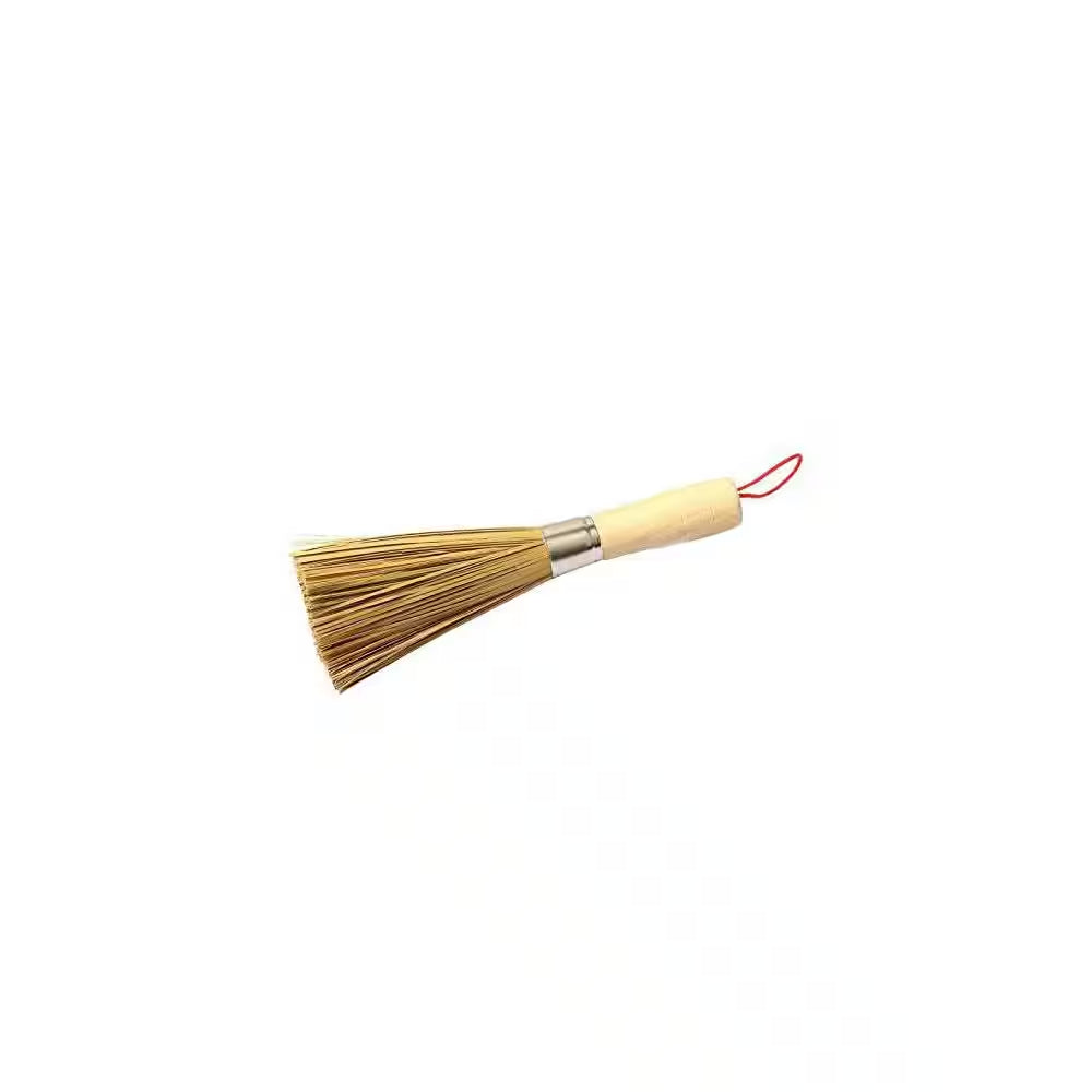 2-Pack Traditional Natural Bamboo Wok Cleaning Brushes, Dishwashing Kitchen Tools