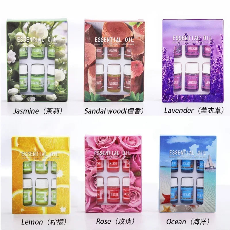 Essential Oils Natural Sandalwood Lavender Jasmine LEMON ROSE Sea Aromatherapy Essential Oils Air Freshener Diffuser Oil