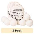 (2 Pack) Wool Dryer Balls Organic XL 6 Balls per Pack by , save Time,Money,Energy.