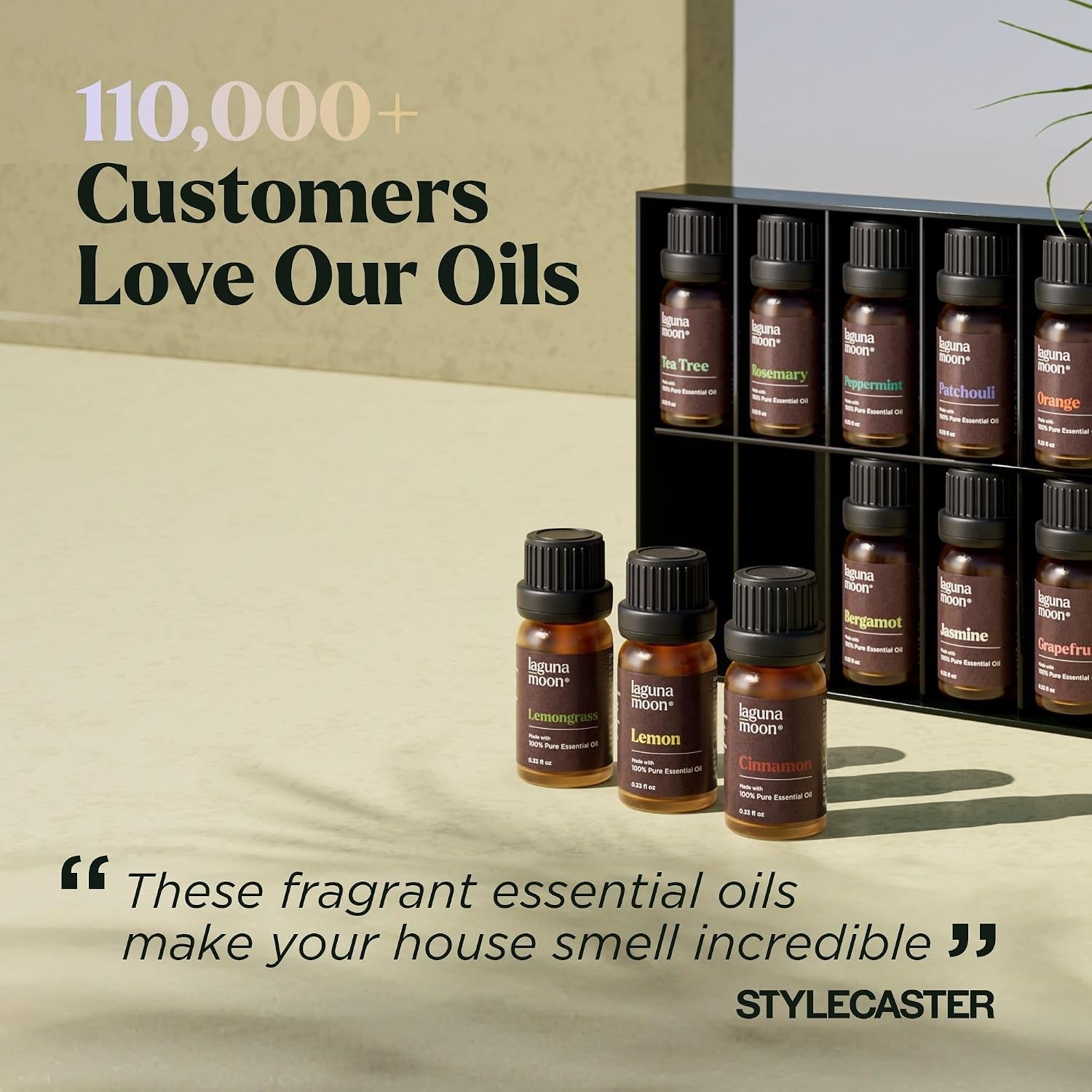 Essential Oils Set - 16 Pcs Premium Grade Home Essentials Oils - for Diffusers, Fragrance, Scents for Candle Making - Natural Aromatherapy Oils for Cars & Home Products, Room Sprays