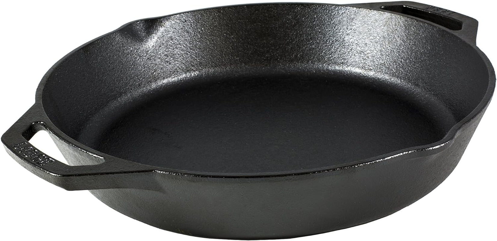 10.25 Inch Pre-Seasoned Cast Iron Skillet - Dual Assist Handles - Use in the Oven, on the Stove, on the Grill, or over a Campfire - Black