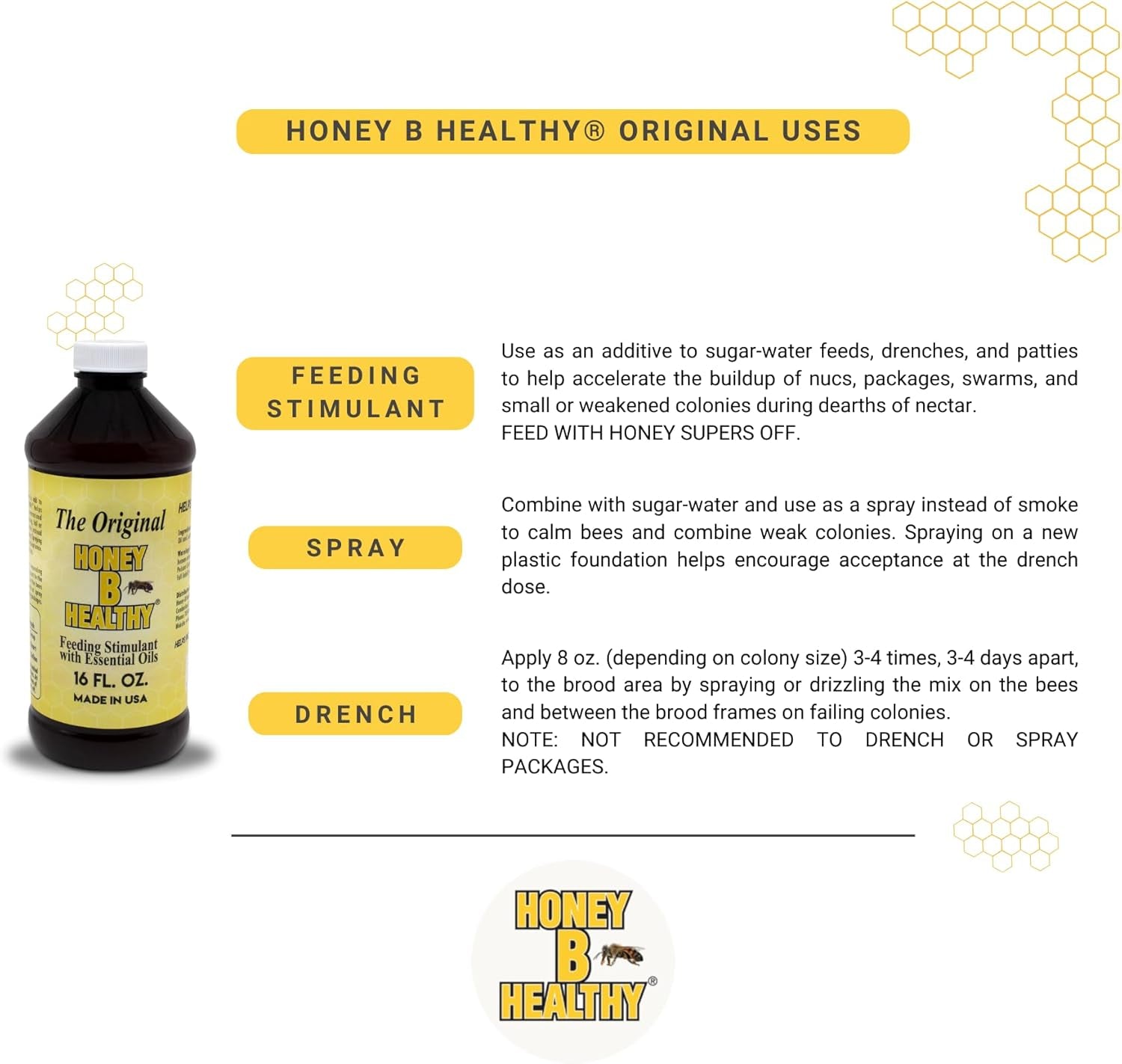 Original 16 Oz. Bottle, Feeding Stimulant with Essential Oils
