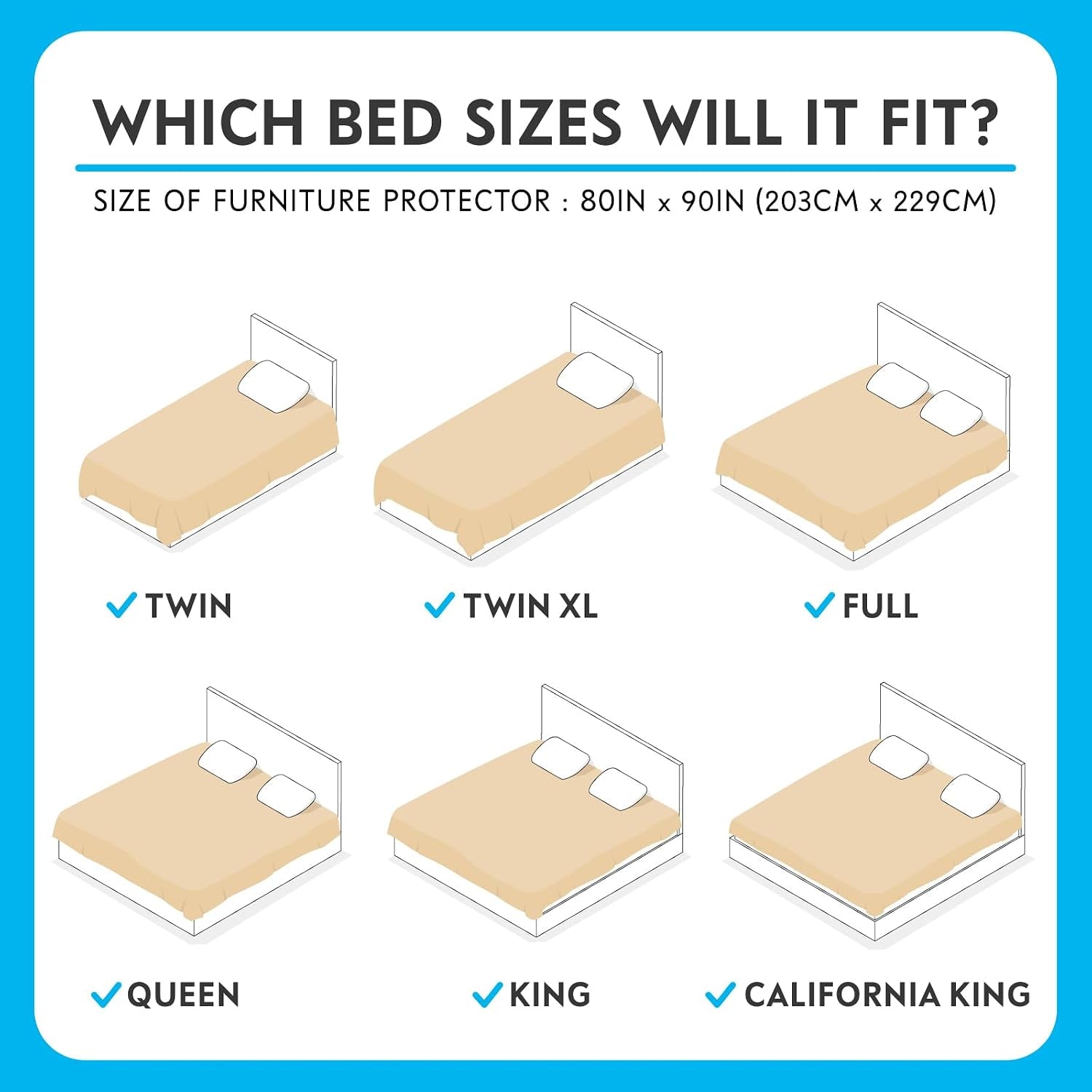 Washable, Leakproof Couch Cover for Dogs, Pets, Adults | Pet Hair-Resistant, Reversible Protector Blanket for Sofa, Furniture or Bed (California King, King, Queen, Full, Twin Size)