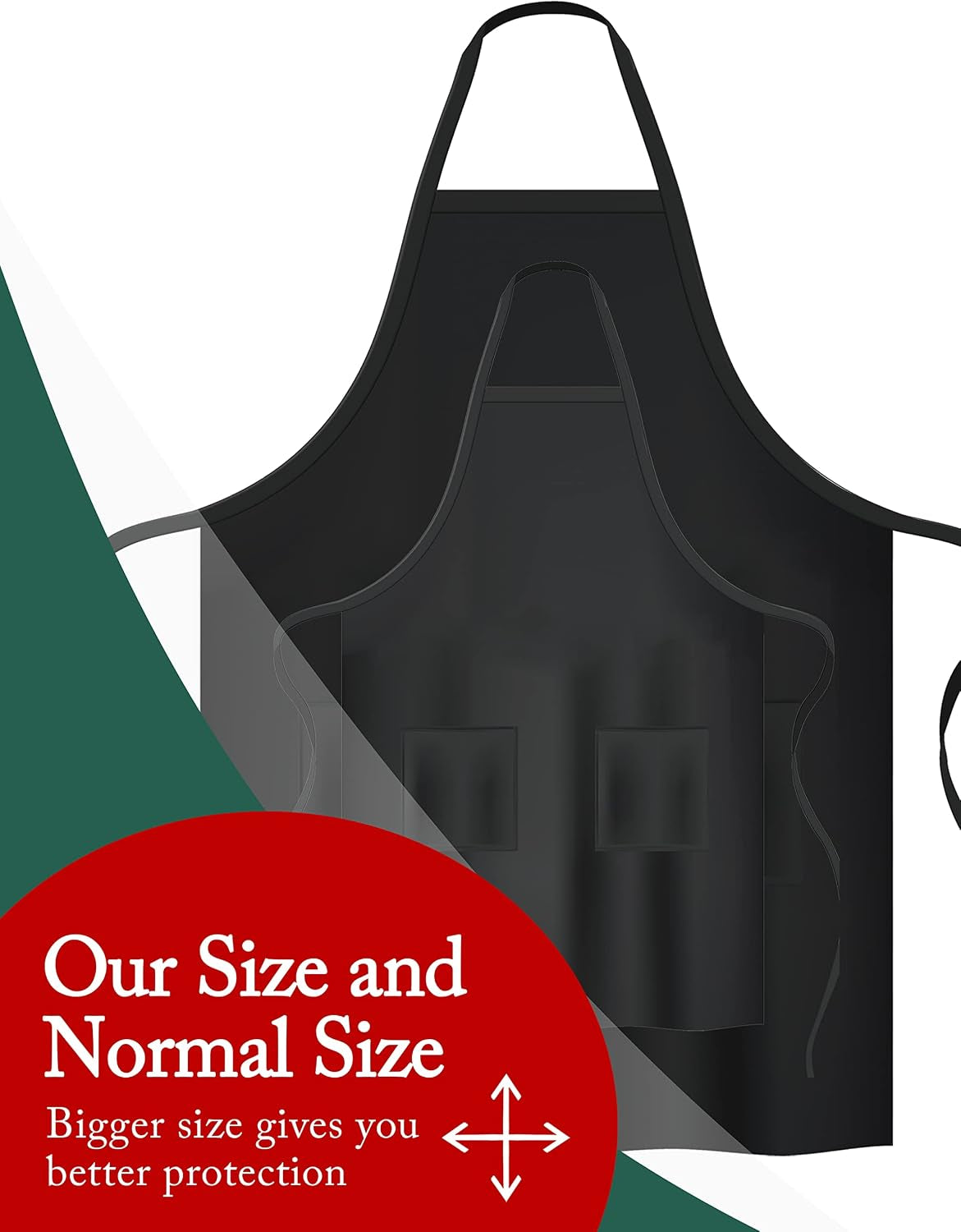 Cotton Linen Baking plus Size Aprons for Women with Pockets Kitchen Cooking
