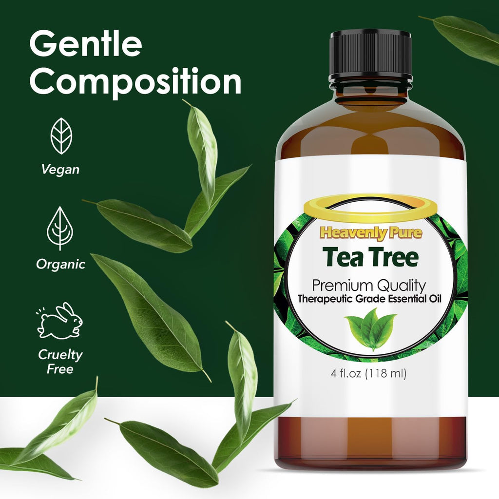 - Tea Tree Essential Oil 4 Oz Bottle for Candle Making, Aromatherapy, Body, Face, Skin and Hair Care - 118 Ml - Tea Tree Oil