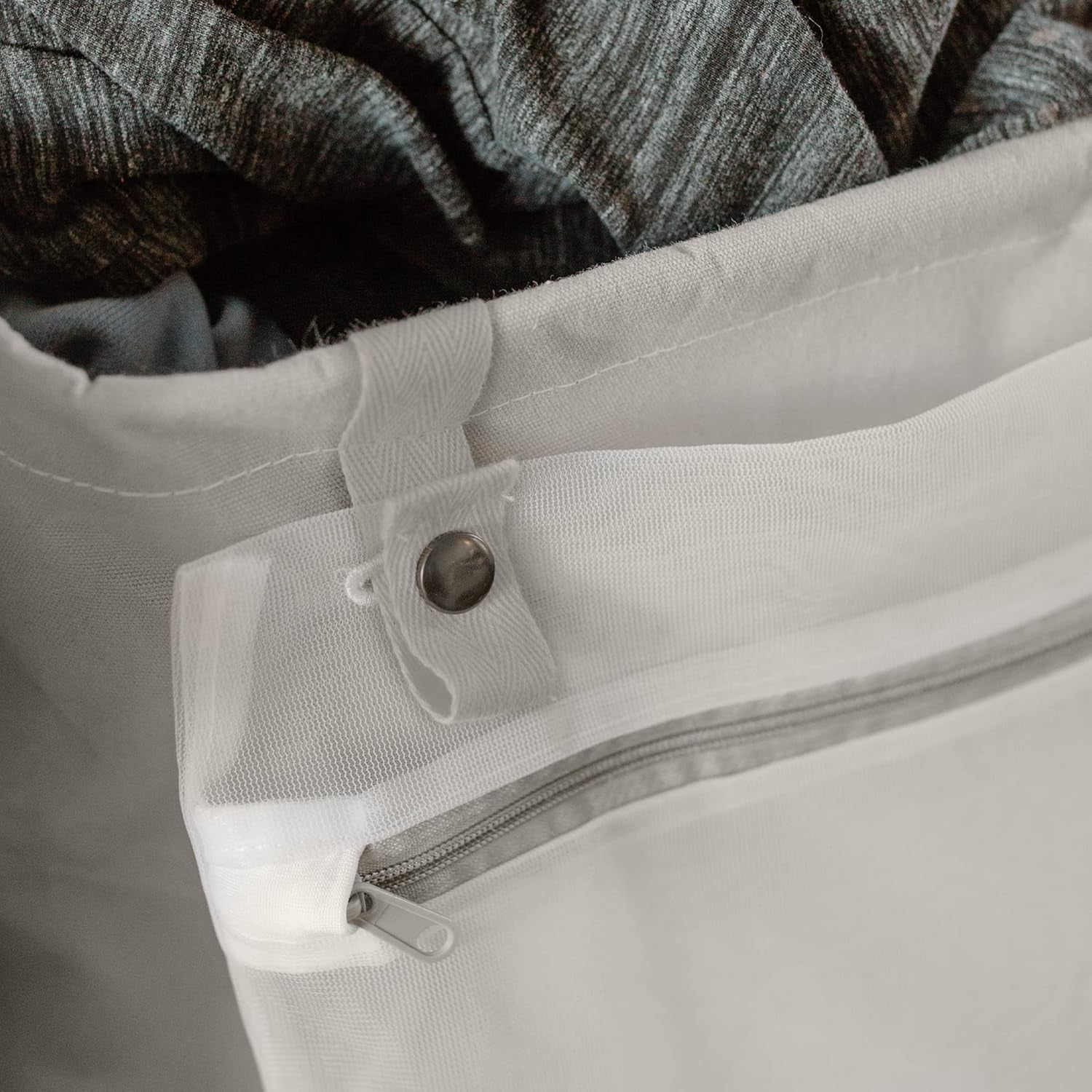 Full Circle Loads of Fun Collapsible Laundry Bag – Pop-Up Laundry Basket for Dirty Clothes & Towels– Organic Cotton with Long Handles - Ideal for Travel & Collapsing - Perfect for Bedroom or Dorm