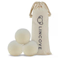 Lincove 100% Organic Wool Dryer Balls – Natural Fabric Softener, Reduces Drying Time & Static, Reusable, 1,000+ Loads