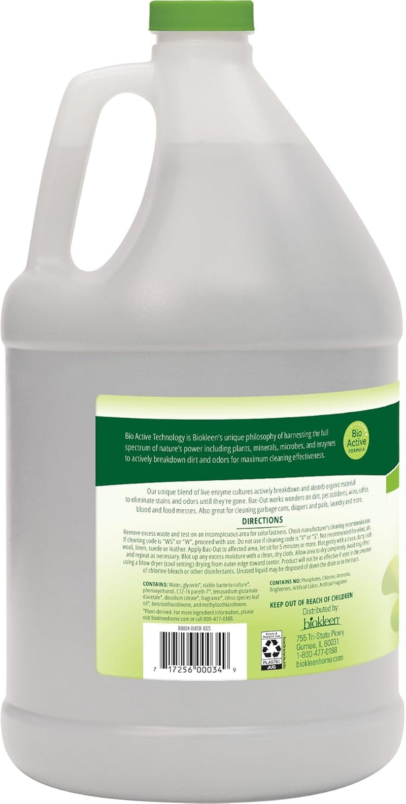 Bac-Out Carpet Stain Remover Enzymatic, Destroys Stains & Odors Safely, for Pet Urine, Laundry, Diapers, Wine, Carpets, More, Eco-Friendly, Plant-Based
